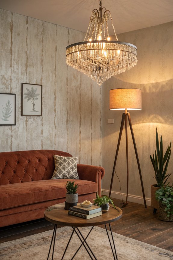 transform room with lighting