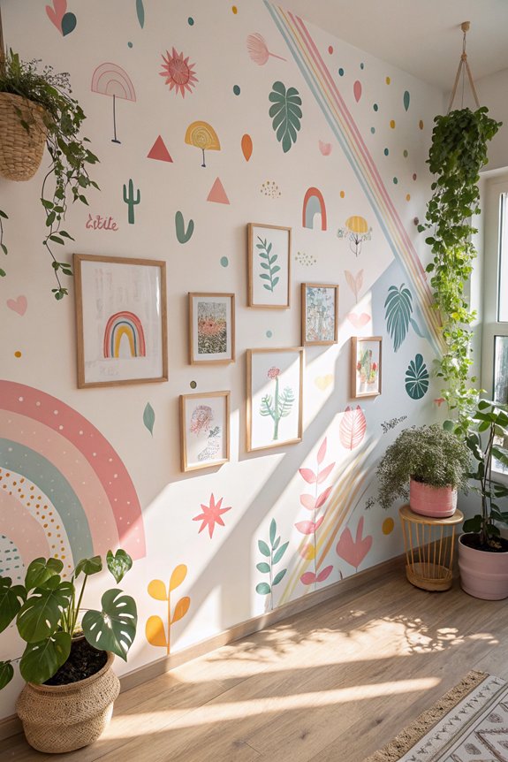 transform walls with stickers