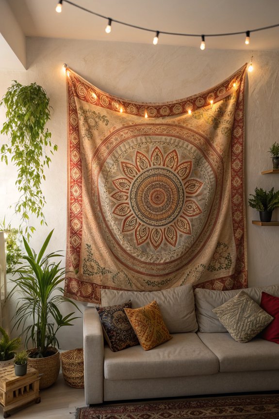 transform walls with tapestries
