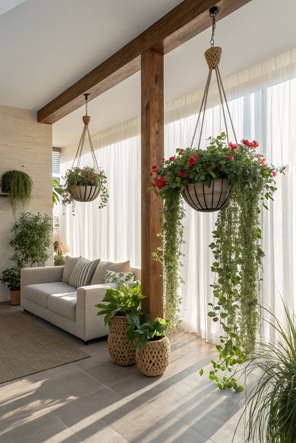 vertical interest with planters