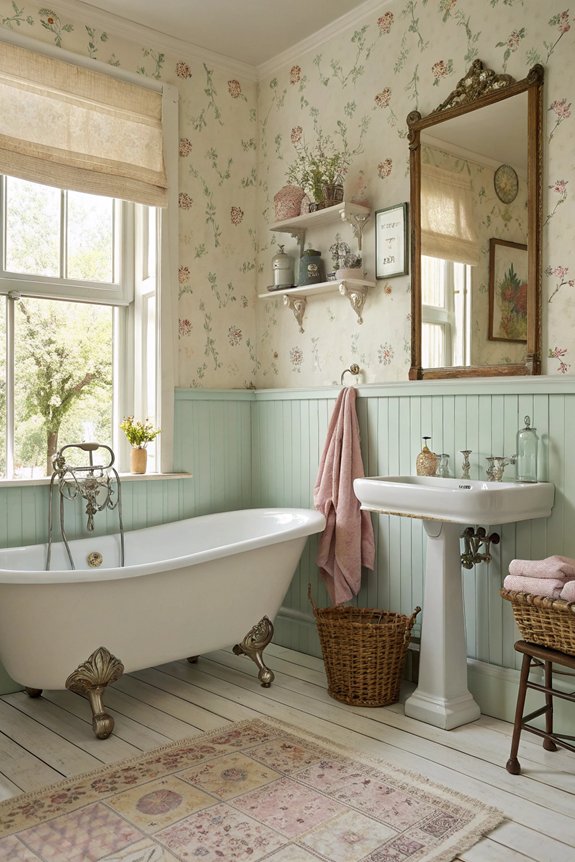 vintage bathroom design elements