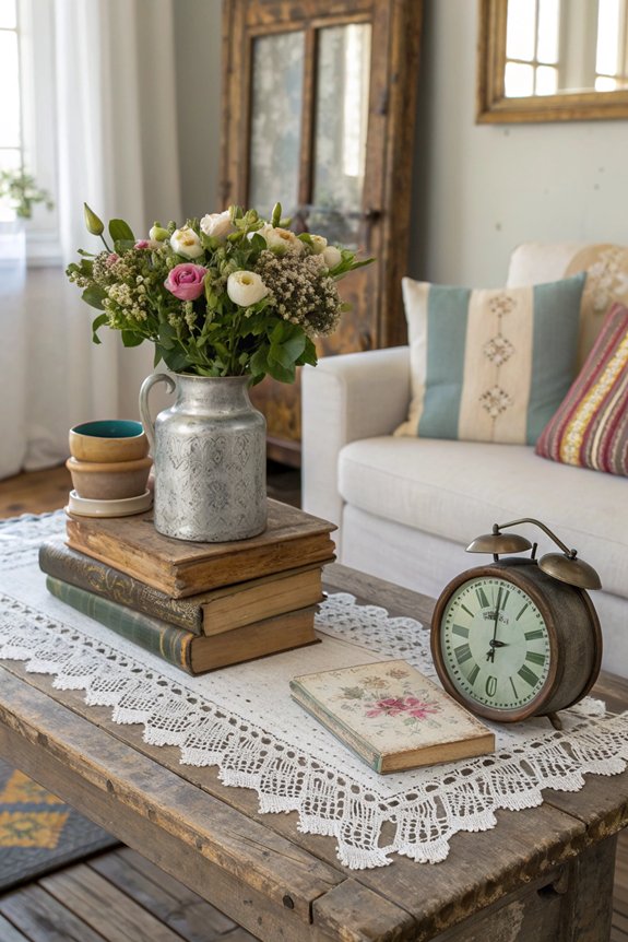 vintage finds enhance decor