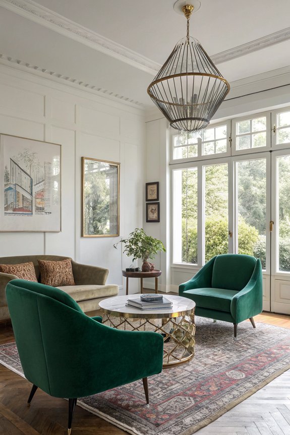 vintage modern interior harmony