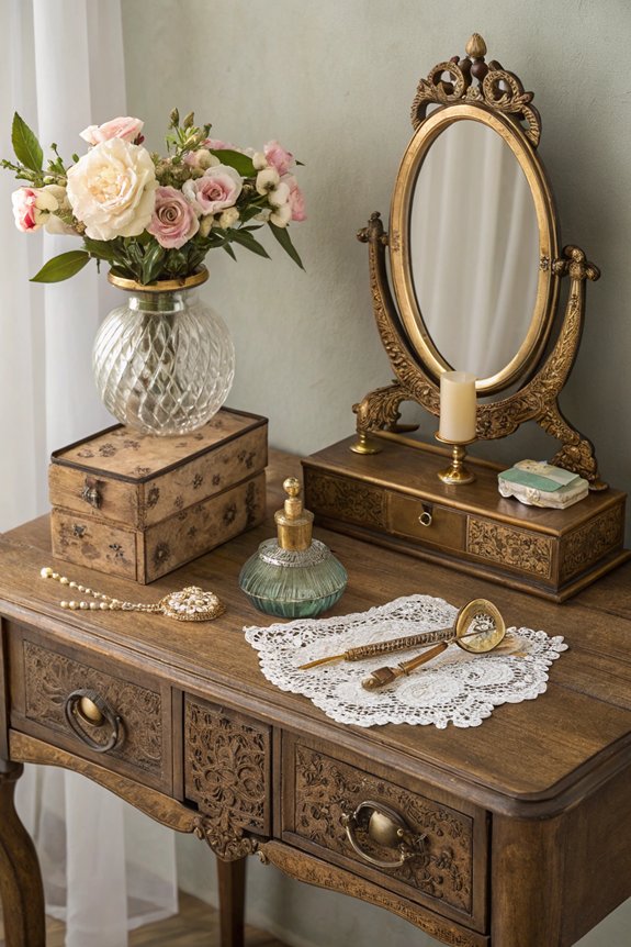vintage vanity accessory ideas