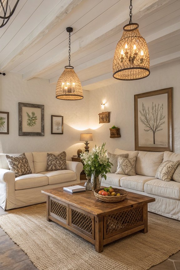 warm lighting enhances ambiance