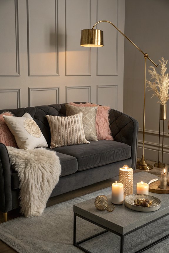 warm lighting enhances ambiance