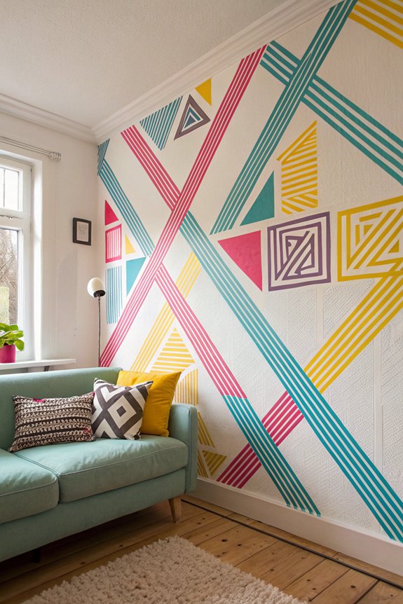 washi tape geometric art