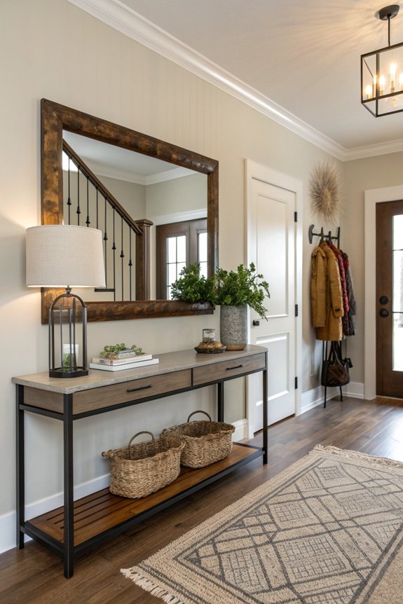welcoming stylish functional entryway